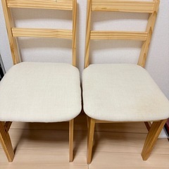【美品】LOWYAダイニングチェア2個セットの画像