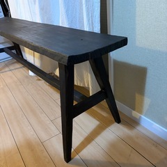 木製ベンチの画像