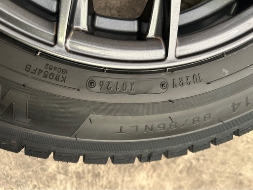新品スタッドレス4本トヨタ プロボックス用 155/80R14 88/86N ダンロップ ウィンターマックス LV01 for VAN