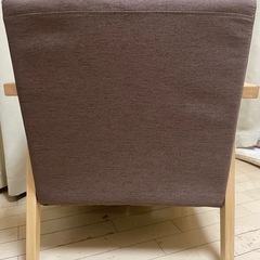 一人掛け ソファ チェア 北欧風 ファブリック の画像