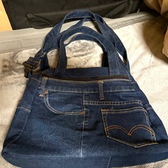 【お譲り先決定】ジーンズ リメイク風 バッグの画像