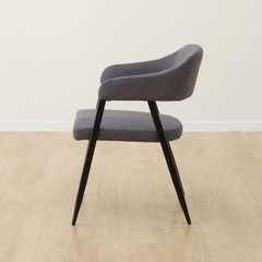 ニトリ　肘付きダイニングチェア(イジー2 GY)の画像