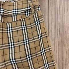 チェック フレアパンツの画像