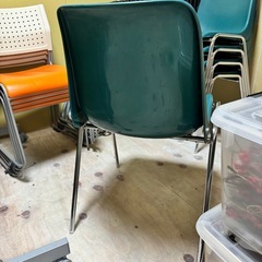 スタッキングチェア8脚(中古) ブルー・軽め・会議椅子の画像