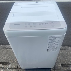 【受付終了】【23区近隣配送設置無料 】 P236 Panasonic 2022年製 全自動洗濯機 6.0kg    の画像