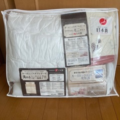 ベビーベッド＋日本製オーガニック布団7点セット＋プーさん敷マットの画像