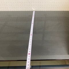 ELECOM ガラス製テレビ台／AVラック ブラックの画像