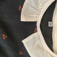 80cm 裏起毛トレーナー 女の子の画像