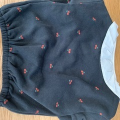 80cm 裏起毛トレーナー 女の子の画像