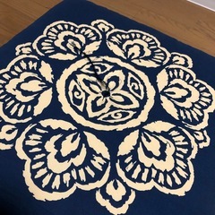 ネイビー　座布団　5枚セットの画像