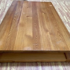 無印良品　パイン材折りたたみテーブル、アルミ角型ピンチハンガー、ミニ延長コード他、の画像