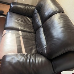本革 2人掛けソファ 2/18引き取り限定の画像
