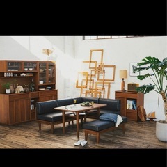 UNICOウニコ　黒レザー　　ウォールナットの画像