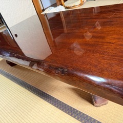 無垢　一枚板　ローテブル　　約152✖️92 高さ35センチの画像