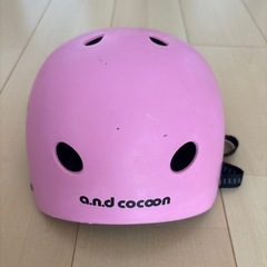 子供用ヘルメットピンクCE/52-56cmの画像