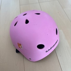 子供用ヘルメットピンクCE/52-56cmの画像