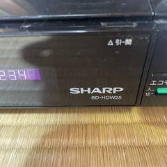 【無料】ブルーレイディスクレコーダーSHARP　 の画像