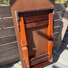 ★無料  小型 木製 折り畳み テーブル 勉強机の画像