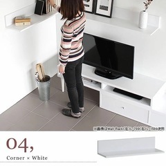 新品同様　ウォールシェルフ ホワイト　ウォールラック 石膏ボード 賃貸  賃貸取り付け 石こうボード 壁掛け棚 【約幅70cm】の画像