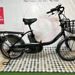 No.652 ヤマハPAS Babby un PA20BXLR整備済み3人乗り対応 電動アシスト自転車の画像