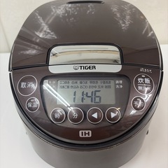 R739 ☀️ TIGER / タイガー IH炊飯ジャー 5.5合炊き 22年製 JPF-C100 ⭐ 動作確認済 ⭐ クリーニング済の画像