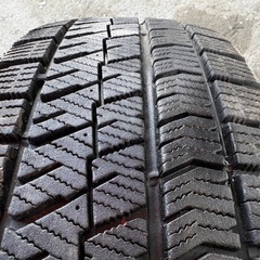 社外アルミホイール冬タイヤセット 15インチ 15×6J 5H114.3PCD+53 BS VRX2 195/65R15 4本 2本はイボ残りあり ノアヴォクシーステップワゴンなどにの画像