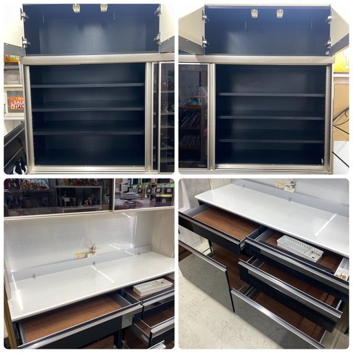 【一旦受付終了】???SALE??? ?中古家具は朝霞市の当店へ‼️　Pamouna パモウナ　160cm 　食器棚　キッチンカウンタ