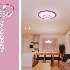 シャープ　さくら色LEDシーリングライトの画像