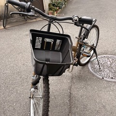 子供用折りたたみ自転車　カーキ色 26インチ　　　　　　の画像