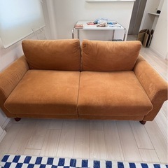 ソファ　ブラウン　コーデュロイの画像