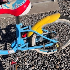 取引中　子供用自転車　補助輪、スタンドあり　ミッキー　ディズニーの画像