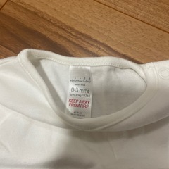 ベビー服　ロンパース　3枚セット新品未使用（水通しのみ）の画像