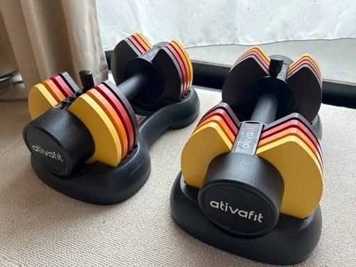 可変式ダンベル　ativafit 12.5kg×2個