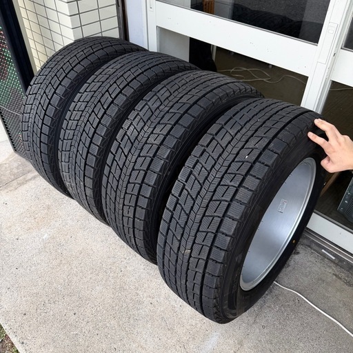 【超美品‼️】定価30万♪ バリ溝 ウェッズ  キーラータクティクス 18インチ アルミホイール ダンロップ ウィンターマックス 26