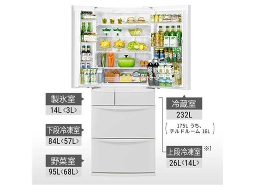 2009年製のパナソニック製ノンフロン冷凍冷蔵庫「NR-F473TM-N