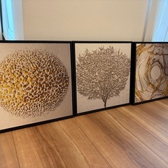 抽象 アート 3枚組 アートパネル モダン キャンバスパネル 壁飾り 壁掛け おしゃれ 簡約 シンプル 樹 デザイン インテリア 北欧 エコ フレーム オフェンス ホテル 旅館 自宅用 リビング ダイニング 玄関用の画像