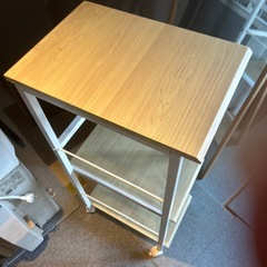 スリムキッチンストッカー　ワゴンの画像