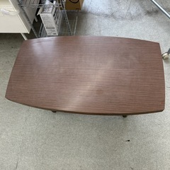 坂2602-791 昭和レトロ 木目調 センターテーブル キズ汚れ有りの画像