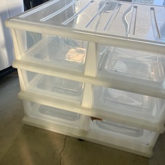 キャスター付き　衣装ケース W75×H63×D70cmの画像