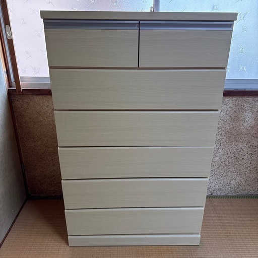 6段ハイチェスト（木目調）