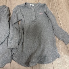 LEE サイズ違い　グレーロングシャツ　ワンピース　110.120の画像