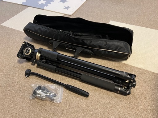 中古美品　SmallRig ビデオ三脚 CT210 レベリングベース付　高さ192cm
