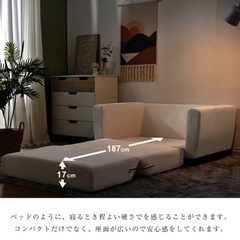 ソファーベッド2人掛けの画像
