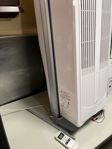 KOIZUMI ルームエアコン 2019年製 KAW-1994E7 〜7畳 窓エアコン ウインド型 冷房除湿専用 リモコン 窓枠用取付枠 付属 動作確認済 中古品 ③