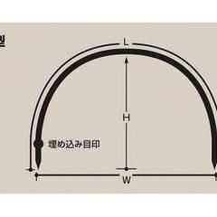 セキスイトンネル支柱　 3 型　口径 11mm  長さ 210cm 　幅 90cmx 高さ 80　52本の画像