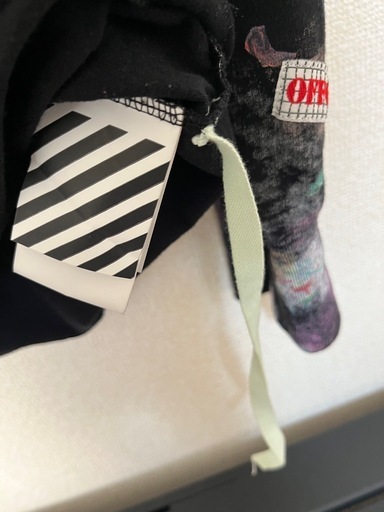 OFF WHITE DIAG GALAXY BRUSHE ロングスリーブTシャツ
