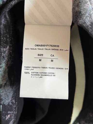 OFF WHITE DIAG GALAXY BRUSHE ロングスリーブTシャツ