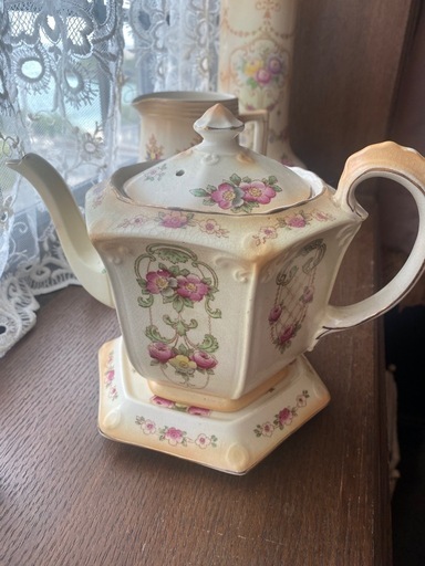 イギリスアンティーク陶器ポット
