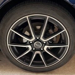 【何でもOK、転がし用タイヤと交換希望】205/50R17  外品アルミ+23年製３-4部山タイヤの画像