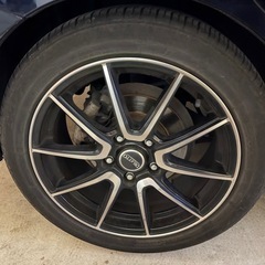 【何でもOK、転がし用タイヤと交換希望】205/50R17  外品アルミ+23年製３-4部山タイヤの画像